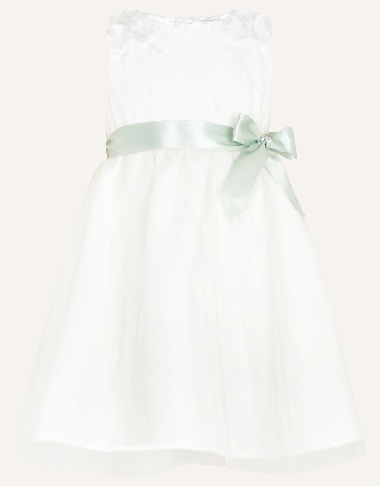 Baby girl on sale white bridesmaid dress