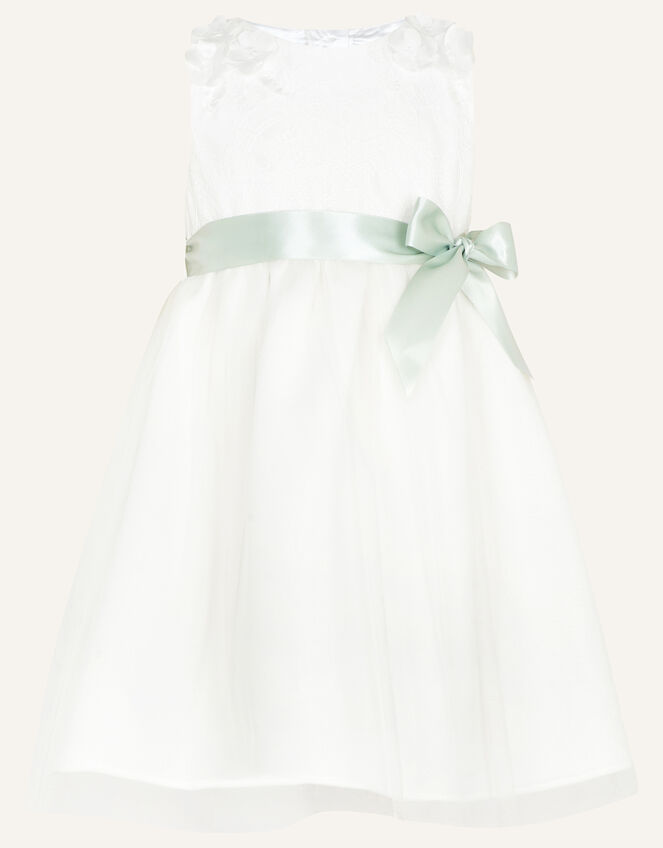 Baby Freya Scuba Bridesmaids Dress, Ivory (IVORY), large