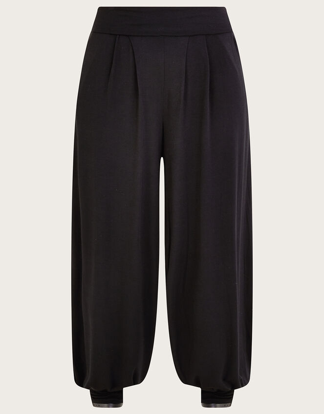 Jersey Hareem Trousers, Black (BLACK), large