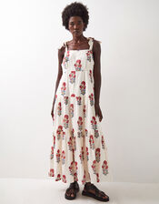 East Lucy Floral Tiered Maxi Dress, Pink (PINK), large