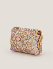 Mini Glitter Crossbody Bag, Gold (GOLD), large