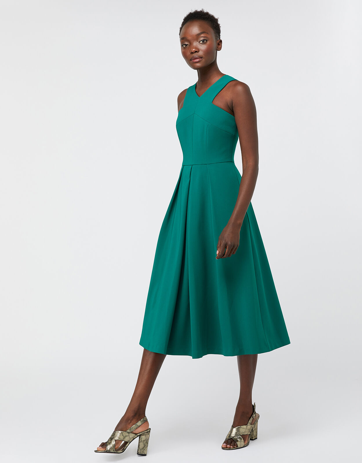 Penelope Midi Dress Green Evening Dresses Monsoon ROI