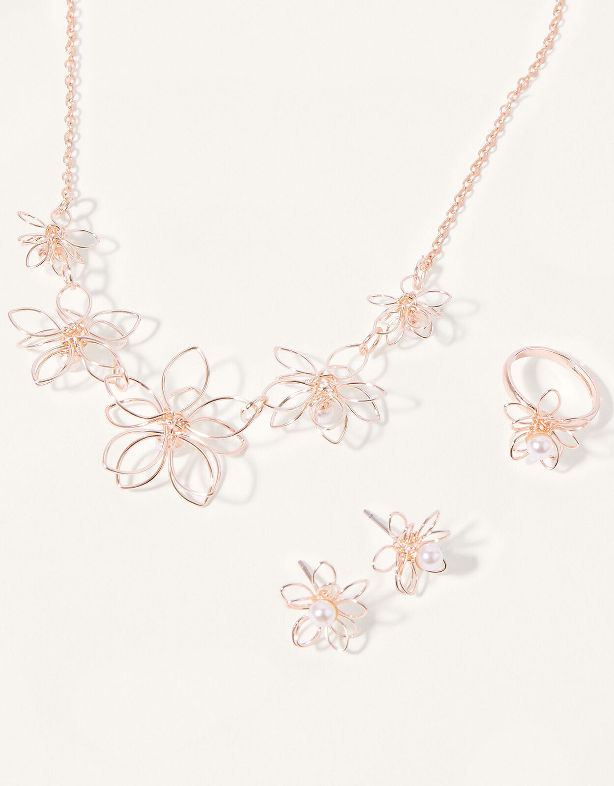 Wire Flower Jewellery Set | Girls 