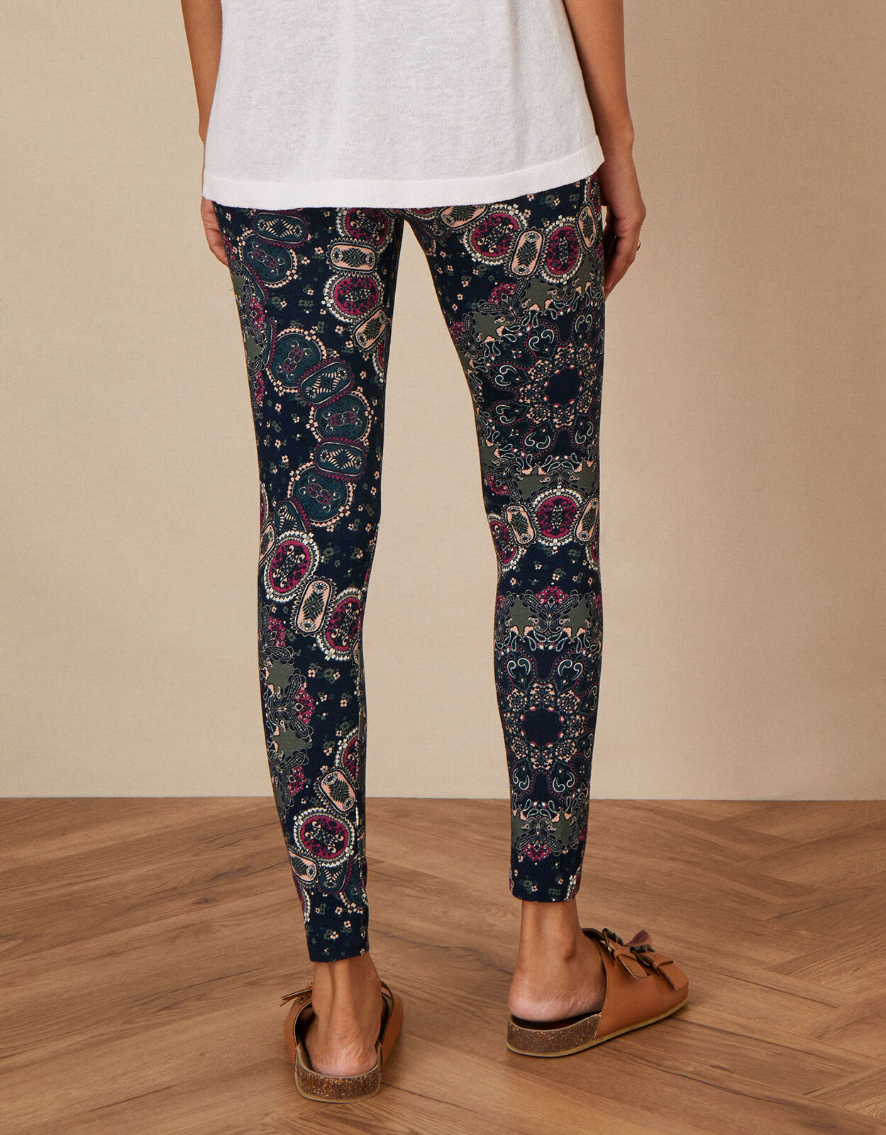 Printed jersey leggings store
