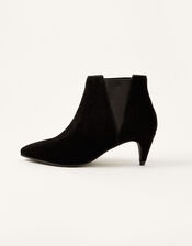Serenity Suede Point Ankle Boots, Black (BLACK), large