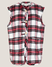 Monsoon x Sarah Corbett-Winder Tartan Vest, Red (RED), large
