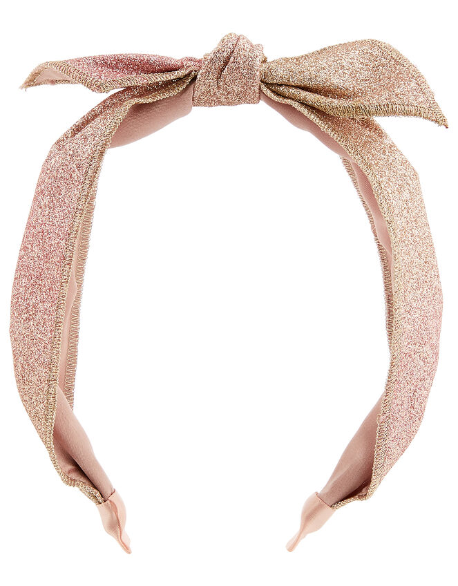Ombre Glitter Knot Headband, , large