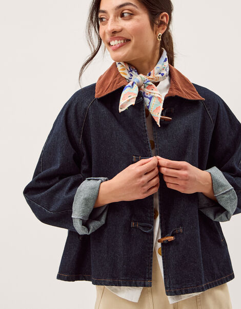 Kit Denim Barn Jacket, Blue (INDIGO), large