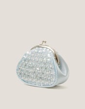 Sequin Embellished Clip Frame Bag, , large