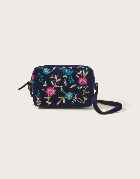 Boutique Embellished Velvet Bag, , large