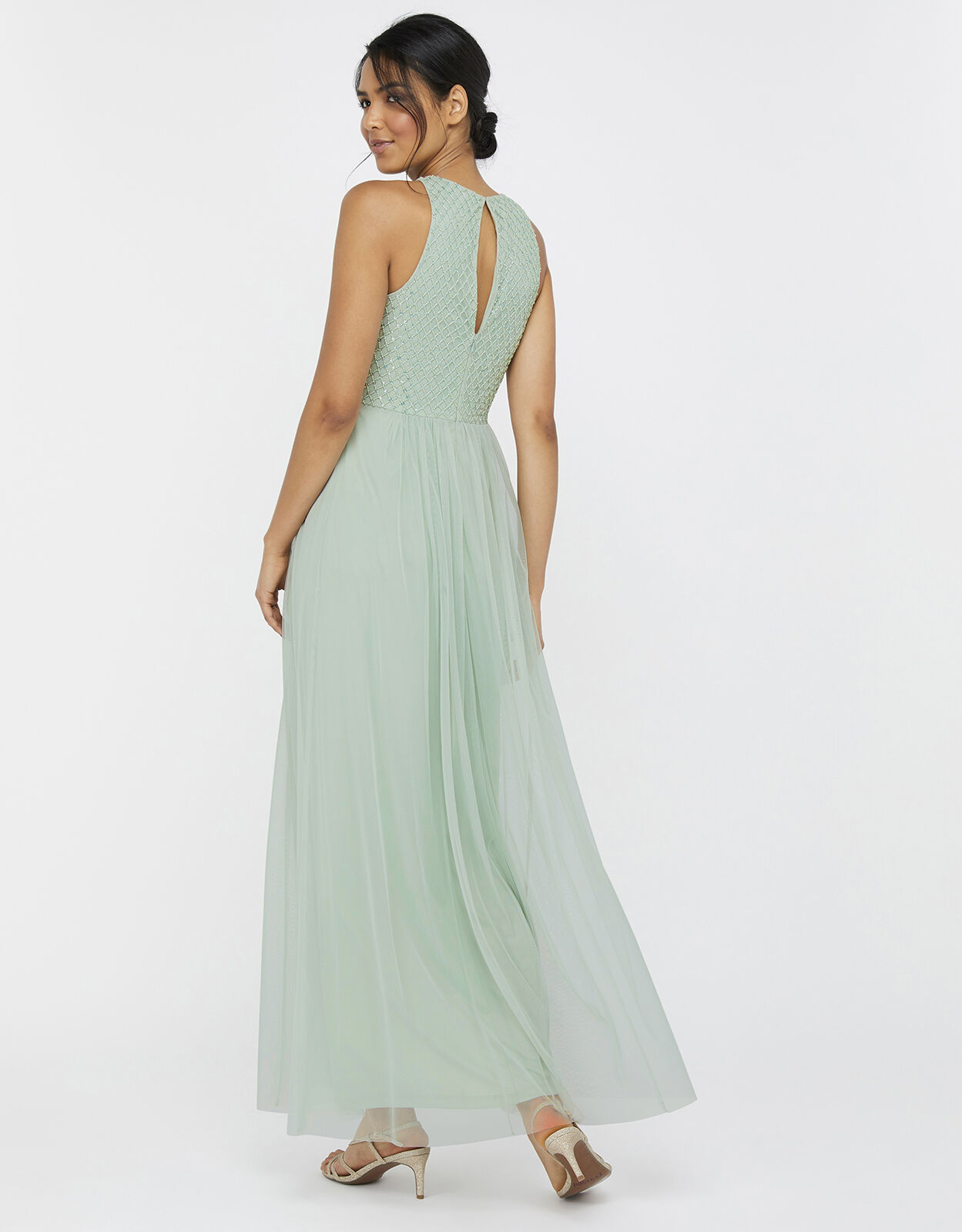 monsoon green maxi dress