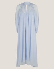 Amelie Cape Sleeve Chiffon Maxi Dress, Blue (PALE BLUE), large