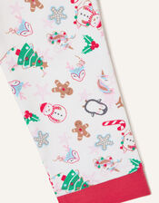 Christmas Reindeer Pyjama Set, Red (RED), large