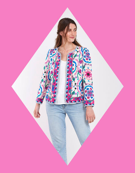 East Preeti Embroidered Jacket, Multi (MULTI), large