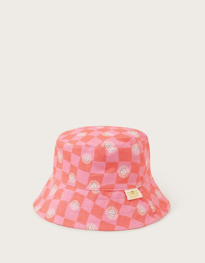 Checkerboard Bucket Hat, Pink (PINK), large