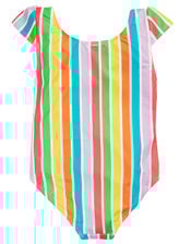 Frugi Marina Stripe Swimsuit , Multi (MULTI), large