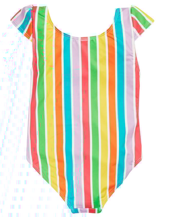 Frugi Marina Stripe Swimsuit , Multi (MULTI), large