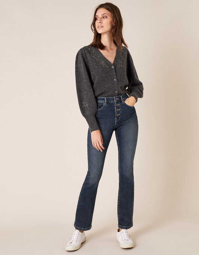 Bootcut Denim Jeans, Blue (DENIM BLUE), large