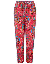 Tamalia Printed Trousers in LENZING™ ECOVERO™, Pink (PINK), large
