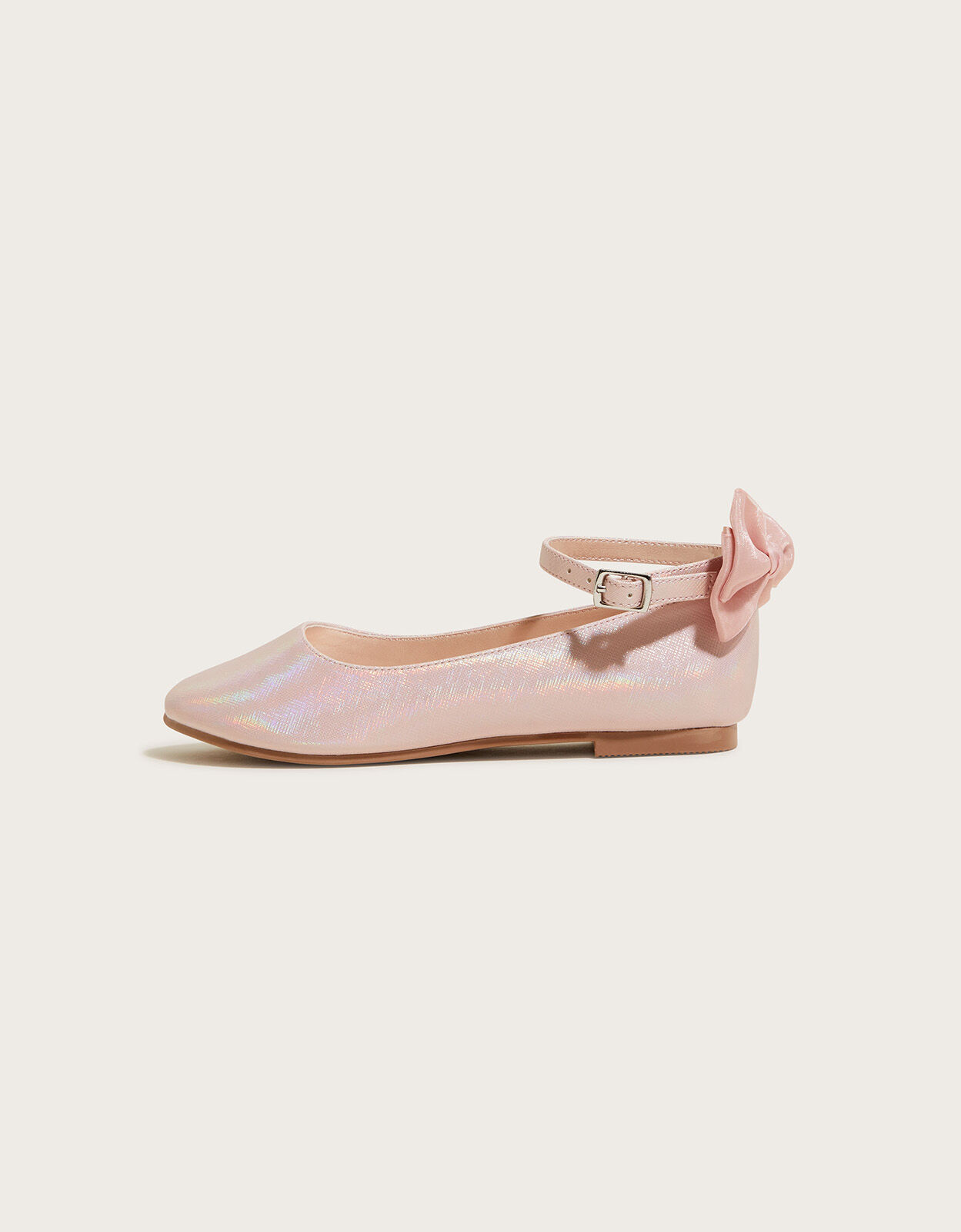 Pink ballet flats with ribbon cheap
