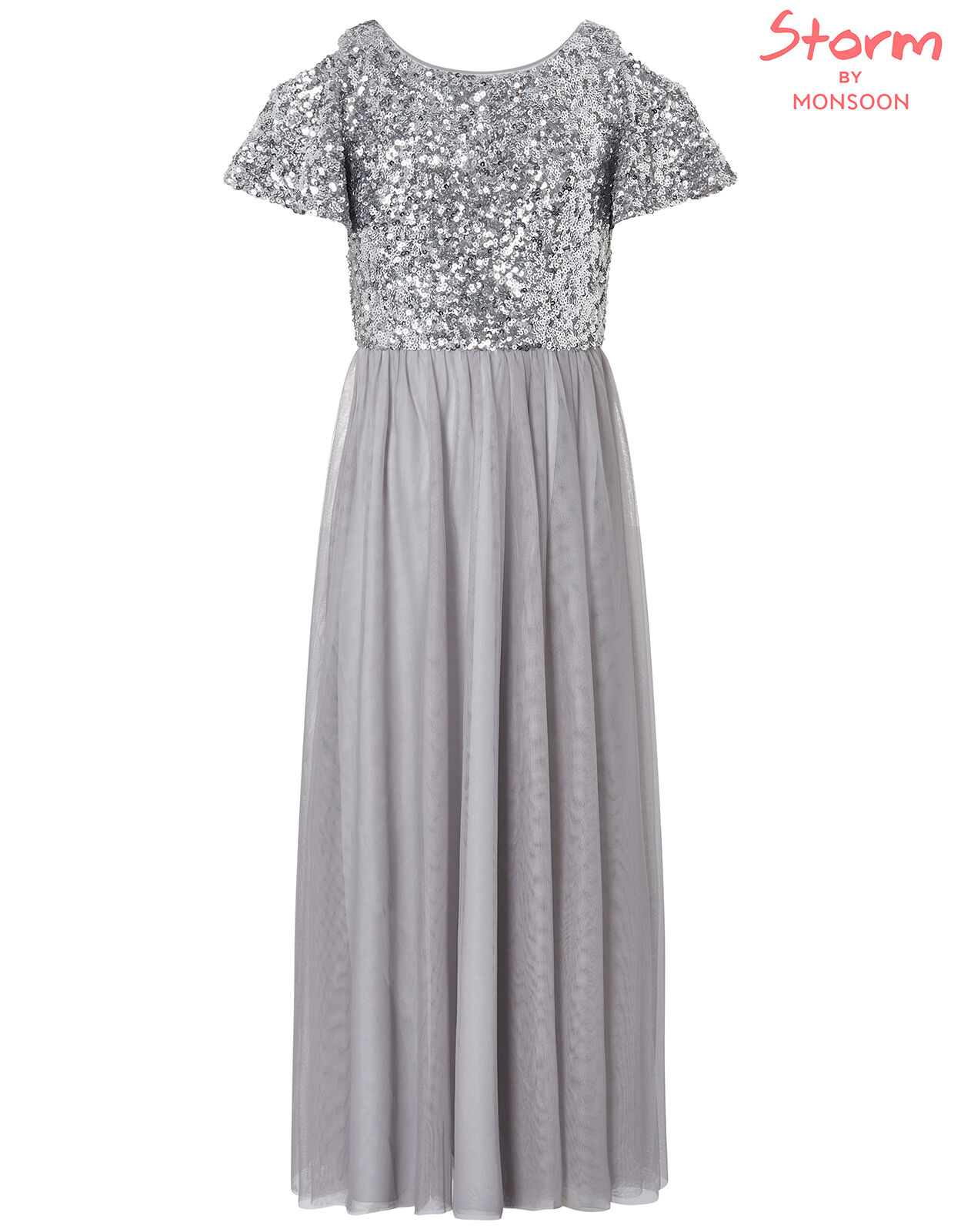 truth maxi dress silver