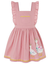 Baby Nellie Duck Pinafore and T-shirt Set, Pink (PINK), large