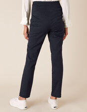 Smart Jacquard Trousers, Blue (NAVY), large