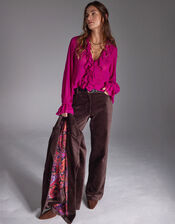 East Ruffle Blouse, Pink (PINK), large