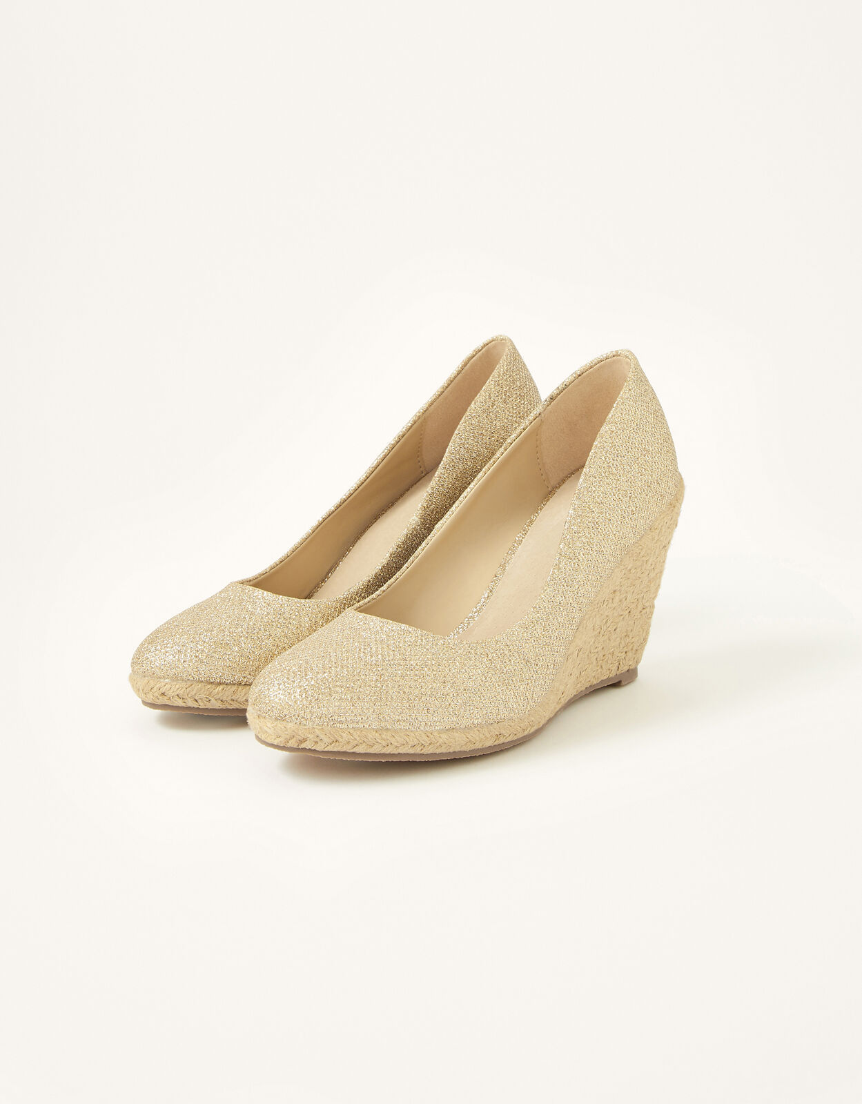 Gold online metallic espadrilles