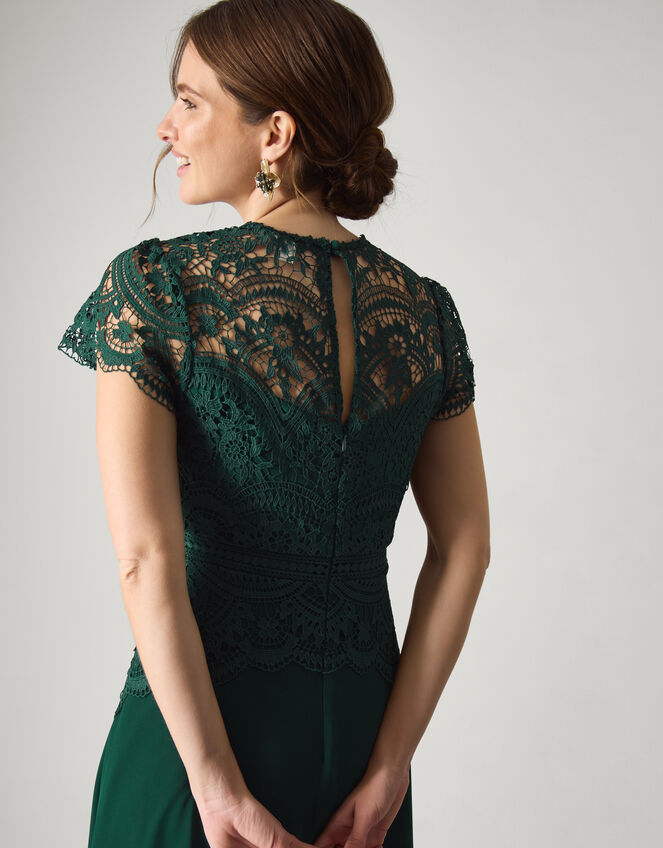 Monica Lace Midi Bridesmaid Dress Green Evening Dresses