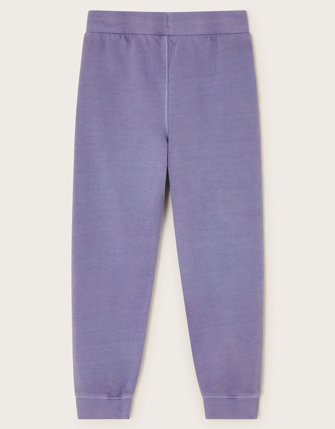 Washed Jersey Joggers, Blue (BLUE), large