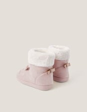 Shimmer Bunny Slipper Boots, Pink (PINK), large