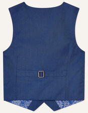 Jake Waistcoat, Shirt and Tie Set, Blue (BLUE), large