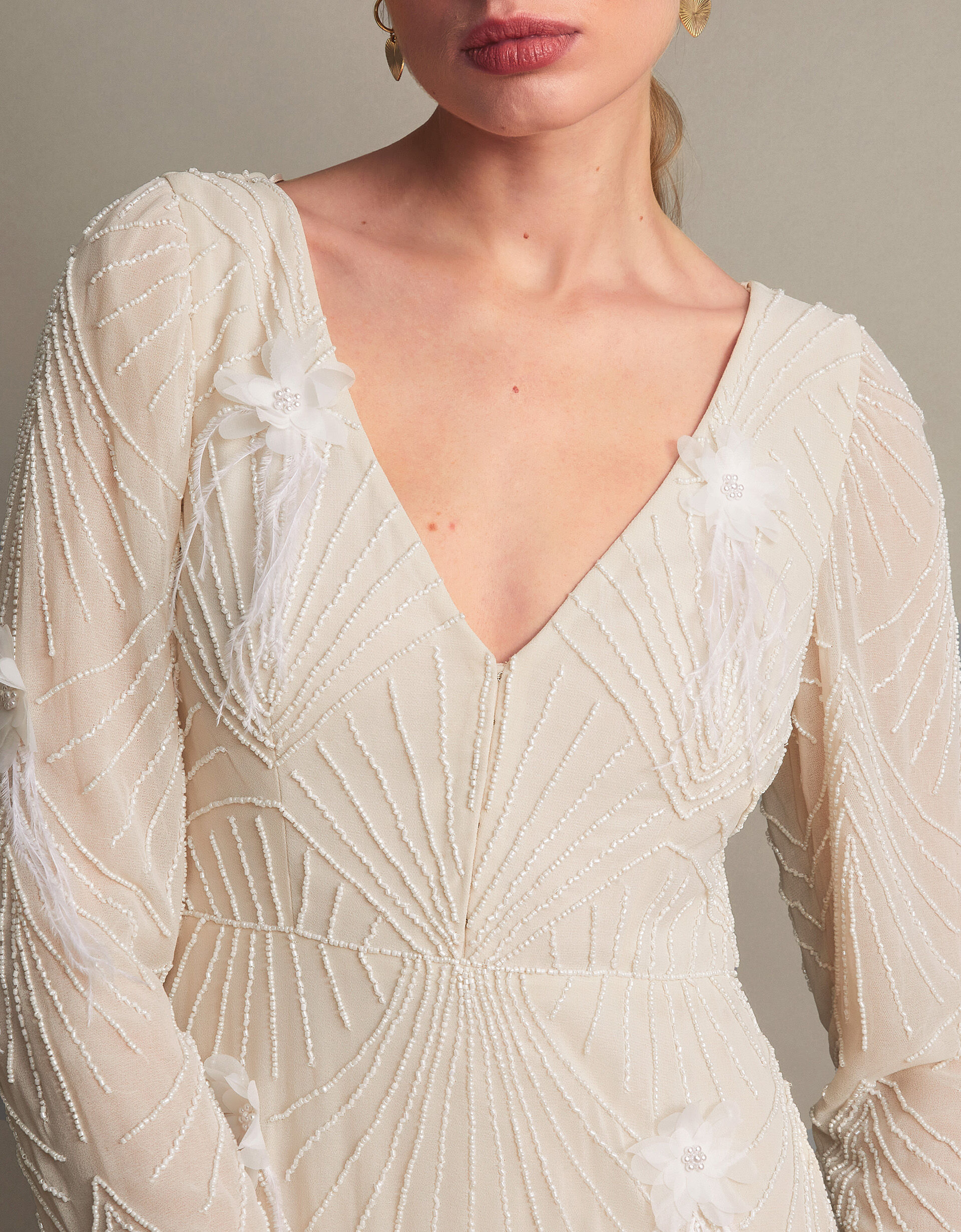 Florence embellished sale bridal maxi dress