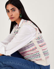 Fair Isle Tabard, Ivory (IVORY), large