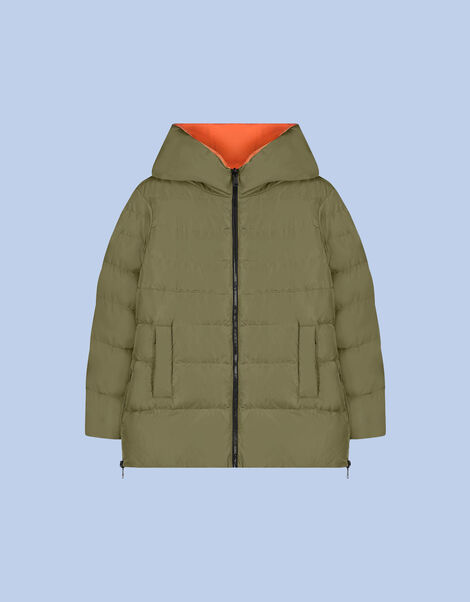 Rino and Pelle Reversible Padded Coat, Green (GREEN), large
