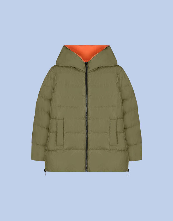 Rino and Pelle Reversible Padded Coat, Green (GREEN), large