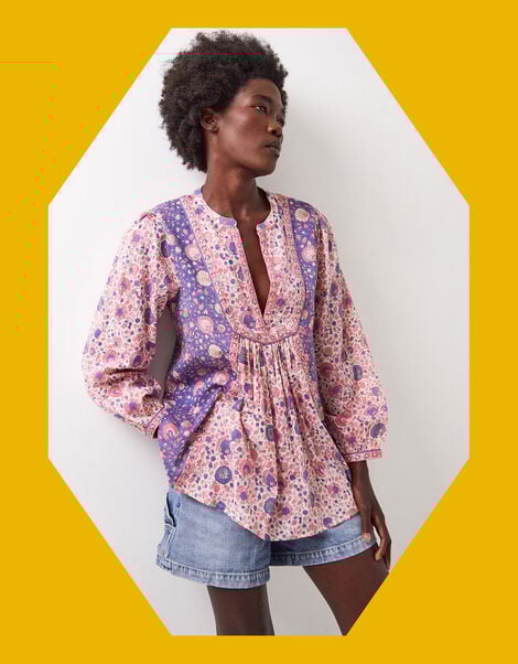 East Imogen Floral Blouse, Multi (MULTI), large