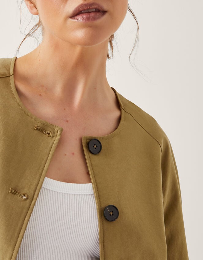 Verity 3/4 Sleeve Swing Jacket, Natural (NATURAL), large