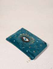 Elizabeth Scarlett Celestial Eye Velvet Pouch, , large