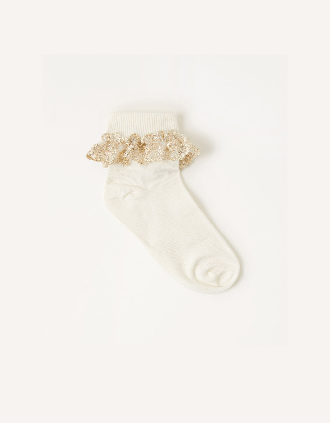 Baby Sparkle Lace Socks Ivory
