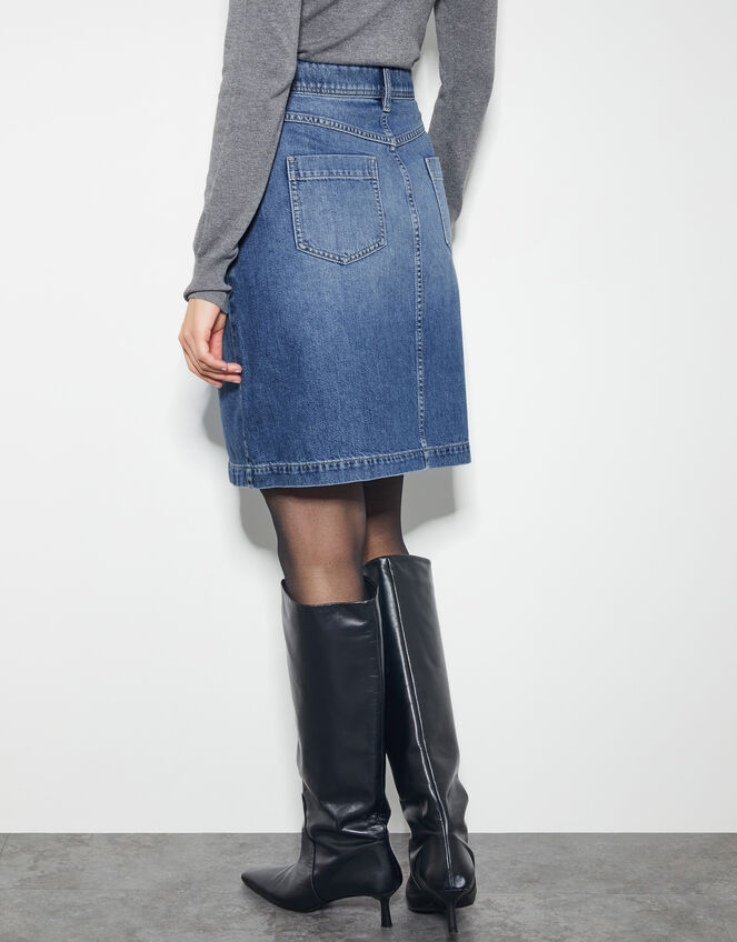 Anisa Denim Mini Skirt, Blue (DENIM BLUE), large