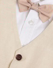 Four-Piece Smart Suit in Linen Blend, Natural (STONE), large