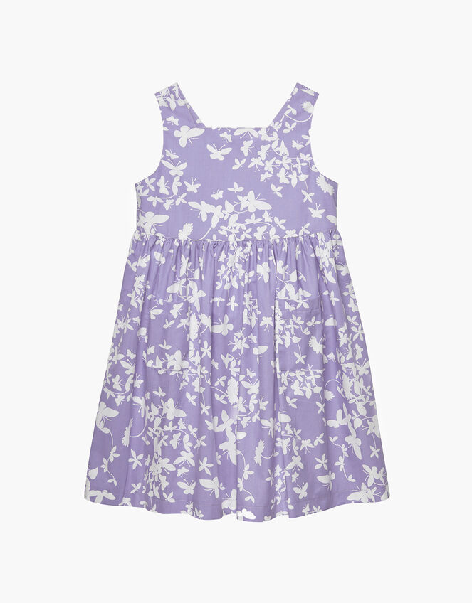 Trotters Butterfly Print Dress, Purple (LILAC), large