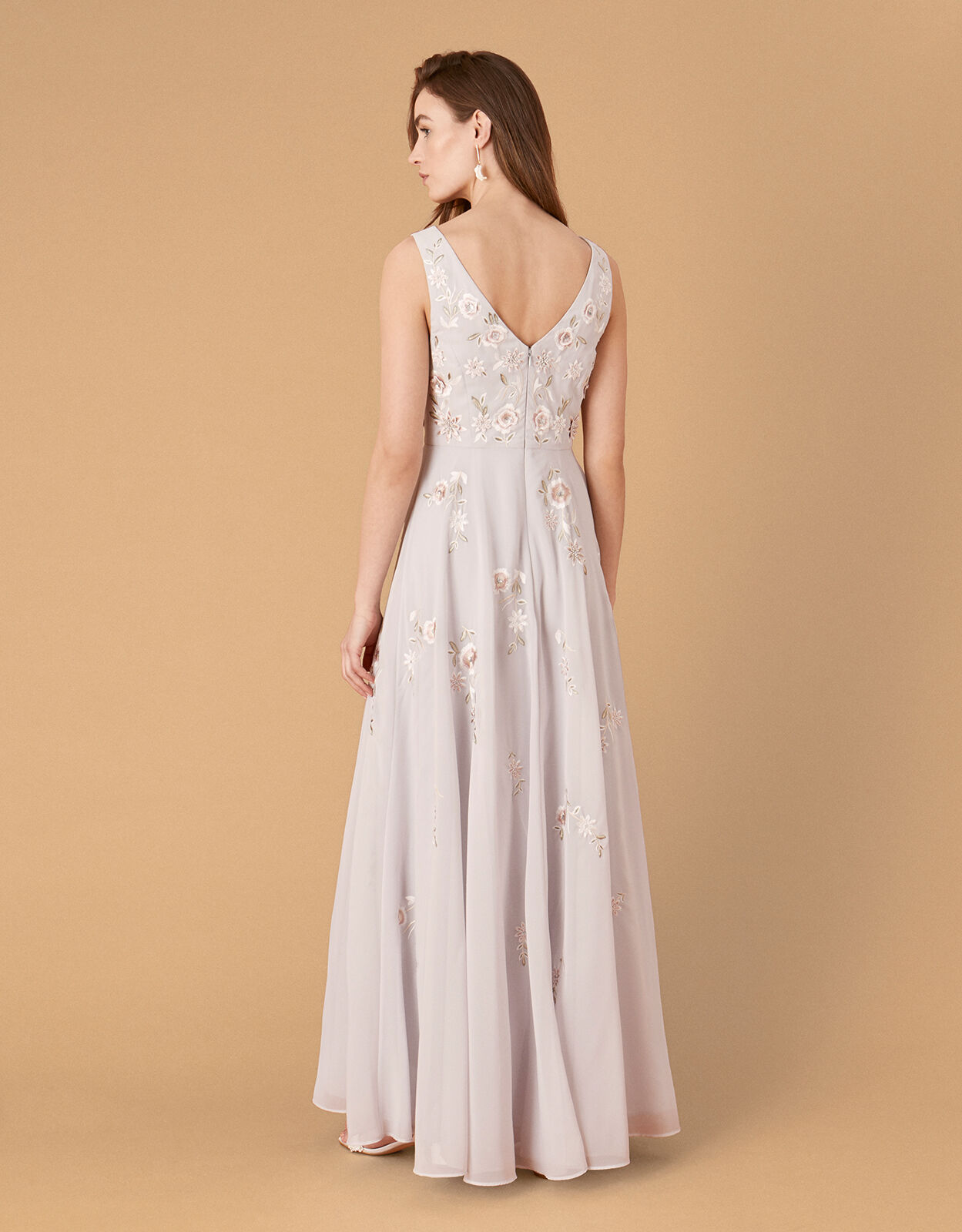 floral embroidered maxi