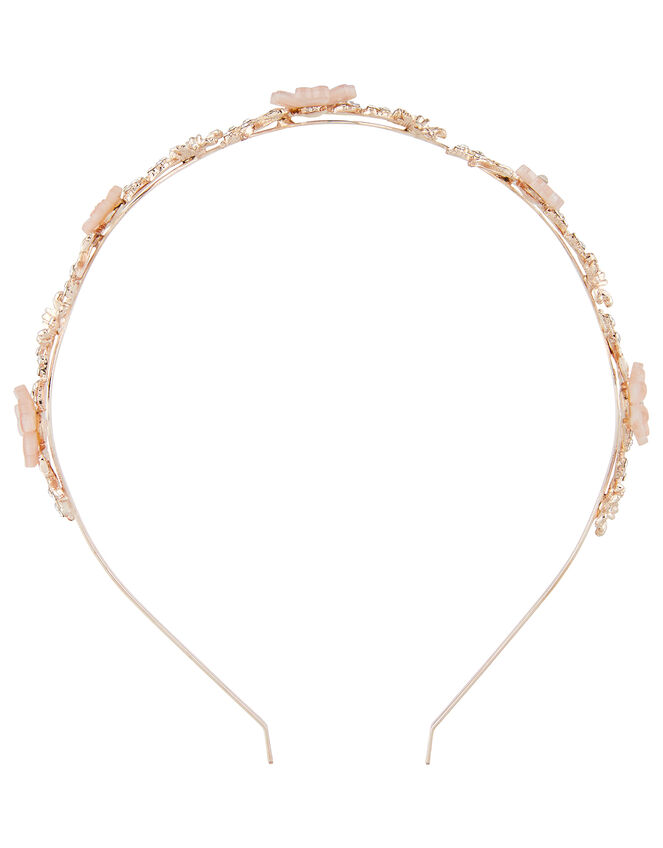 Flora Feather Diamante Headband, , large