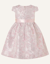 Baby Jacquard Cap Sleeve Dress, Pink (PINK), large