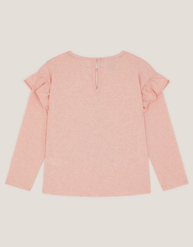 Sequin Christmas Tree Long Sleeve Top, Pink (PINK), large