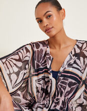 Tile Print Kaftan, , large