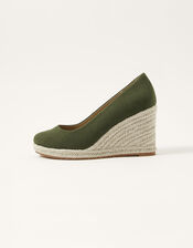 Espadrille Wedges, Green (KHAKI), large